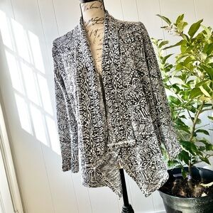 Ariat Black and White Patterned Cardigan
